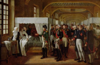 Napoleon Visiting the Infirmary of Invalides on 11th February 1808